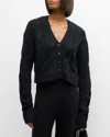 Sablyn Jolie Cashmere Cable-knit Cardigan In Black