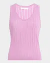 Sablyn Juna Scoop-neck Tank Top In Orchid