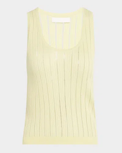 Sablyn Juna Scoop-neck Tank Top In White