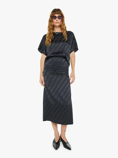 Sablyn Kelley Bias Cut Maxi Skirt In Black
