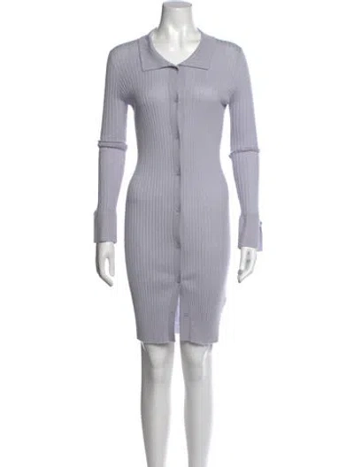 Pre-owned Sablyn Knee-length Dress In Purple
