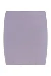 Sablyn Knitted Mini Skirt In Purple