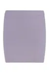 Sablyn Knitted Mini Skirt In Purple