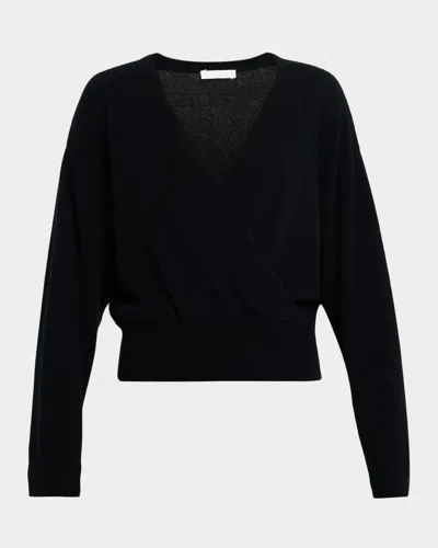 Sablyn Koda Cashmere Wrap Sweater In Black