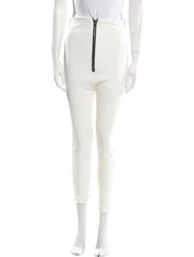 Pre-owned Sablyn Leather Skinny Leg Pants In White