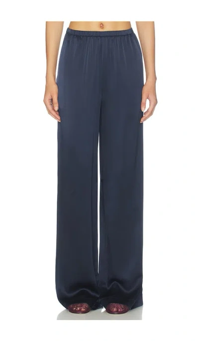 Sablyn Lexi Low Rise Relaxed Pull On Pant In Navy