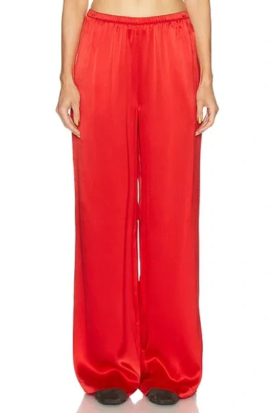 Sablyn Lexi Low Rise Relaxed Pull On Pant In Red