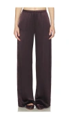 Sablyn Lexi Lower Rise Relaxed Pant In Brown