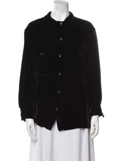Pre-owned Sablyn Long Sleeve Button-up Top W/ Tags In Black