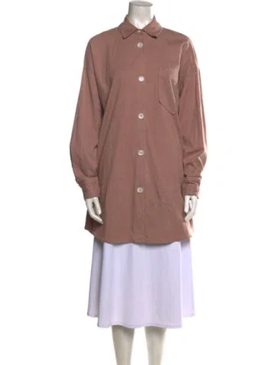 Pre-owned Sablyn Long Sleeve Tunic In Pink