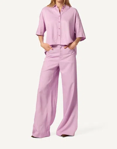 Sablyn Lucy Relaxed Collared Button Up In Orchid In Pink