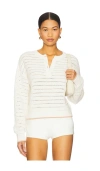 Sablyn Maeve Henley Pullover In White