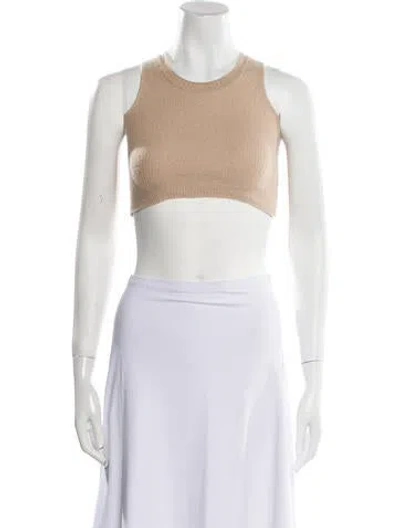 Pre-owned Sablyn Merino Wool Crew Neck Sweater In Neutral