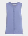 Sablyn Mia Button-front Knit Tank Top
