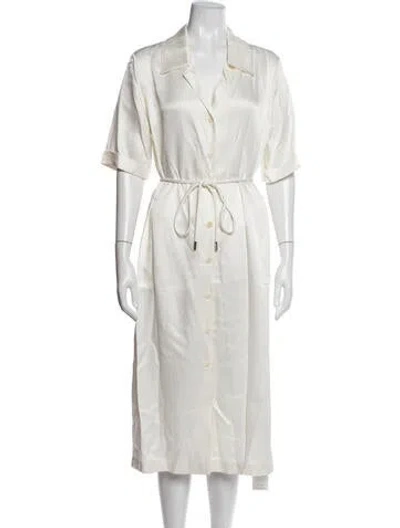 Pre-owned Sablyn Midi Length Dress In Neutrals