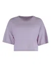 Sablyn Miles Short Sleeve Sweater In Blue