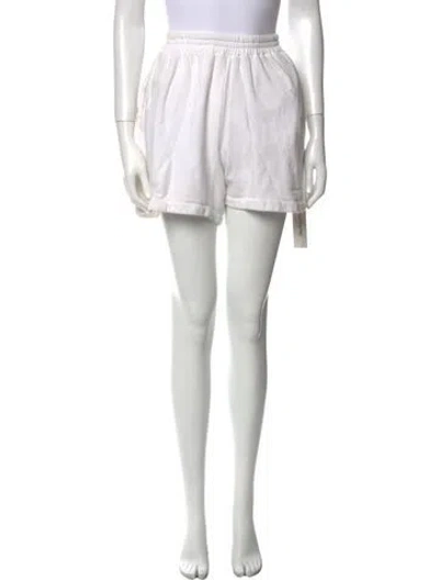 Pre-owned Sablyn Mini Shorts In White