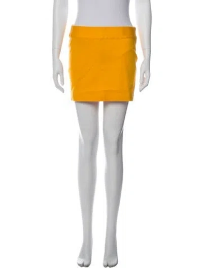 Pre-owned Sablyn Mini Skirt In Yellow