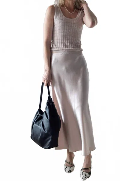 Sablyn Miranda B Scallop Trim Skirt In Lunar In Pink