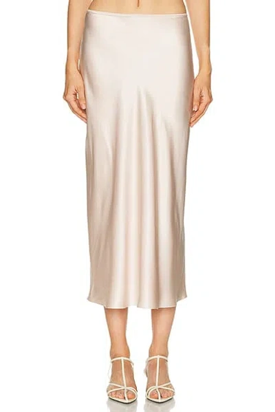 Sablyn Miranda Scallop Trim Skirt In White