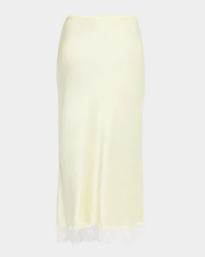 SABLYN MIRANDA SCALLOPED LACE BIAS-CUT SKIRT