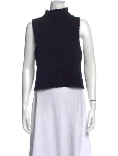 Pre-owned Sablyn Mock Neck Sweater In Brown