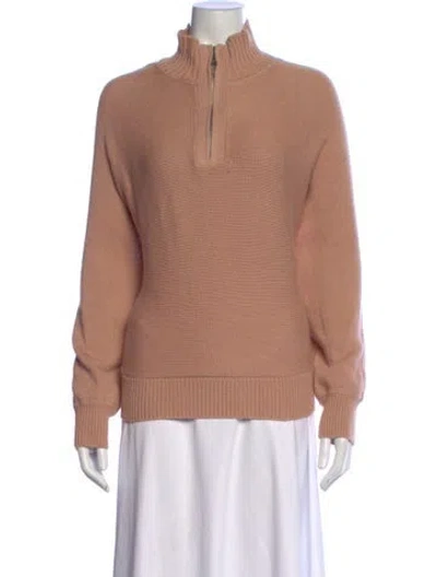 Pre-owned Sablyn Mock Neck Sweater In Neutral