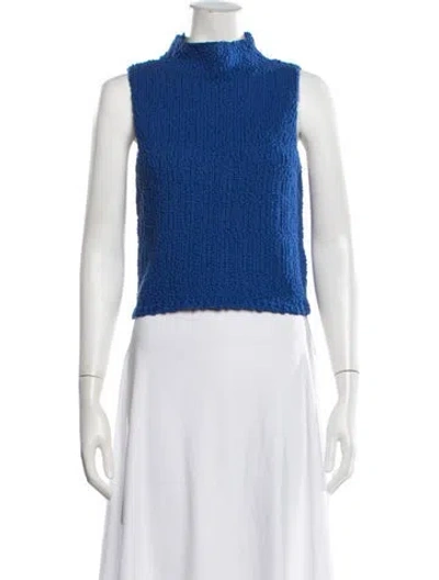 Pre-owned Sablyn Mock Neck Sweater In White