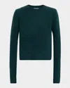 Sablyn Noa Shunken Crewneck Sweater Sacramento In Green