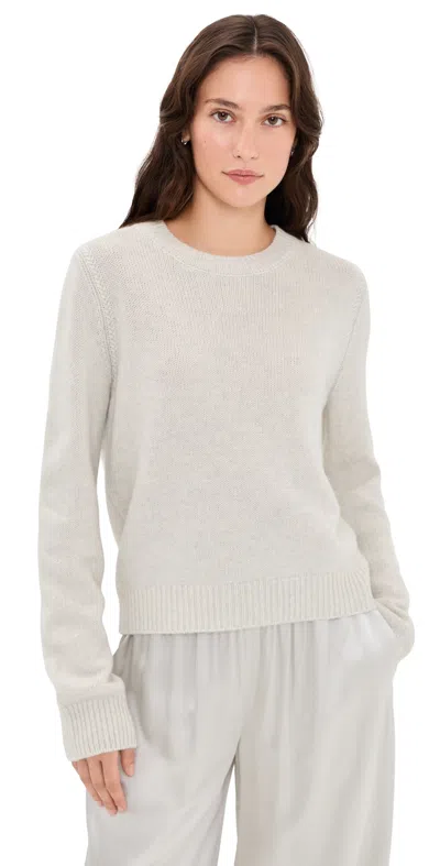 Sablyn Noa Shrunken Crew Cashmere Sweater Blizzard In Neutral