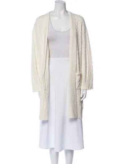 Pre-owned Sablyn Open Front Sweater In Neutral