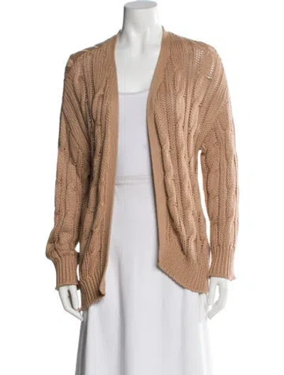 Pre-owned Sablyn Open Front Sweater In Neutral