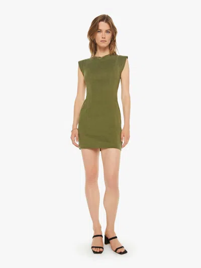 Sablyn Palma Fitted Dress With Back Cut-out Sweater In Olive