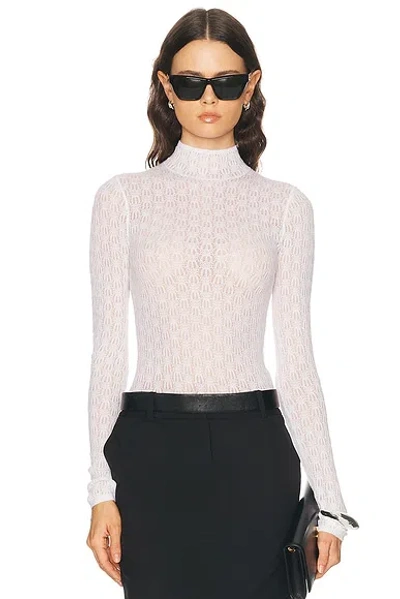 Sablyn Rhea Long Sleeve Mock Neck Top In White