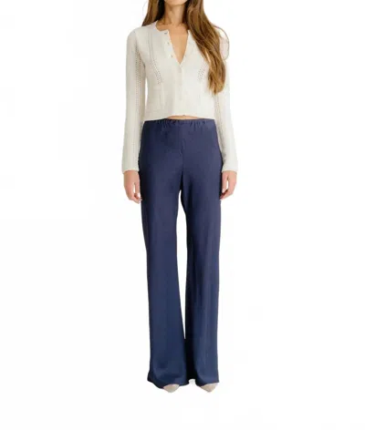 Sablyn Rio Flare Pants In Midnight In White