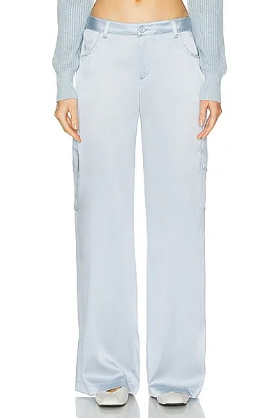 Sablyn Ronan Wide Leg Silk Cargo Trouser In Whisper