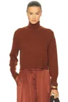Sablyn Lance Cropped Cashmere Pullover In Gold