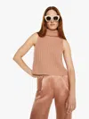 Sablyn Saige Cropped Turtleneck Deep Apricot Shirt In Multi