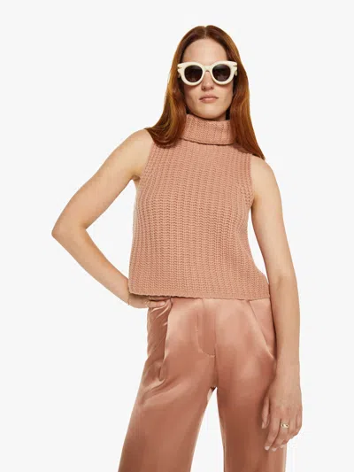 Sablyn Saige Cropped Turtleneck Deep Apricot Shirt In Multi