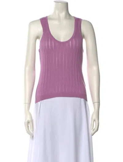Pre-owned Sablyn Scoop Neck Sleeveless Top In Purple