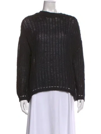 Pre-owned Sablyn Scoop Neck Sweater In Black