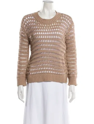 Pre-owned Sablyn Scoop Neck Sweater In Neutral