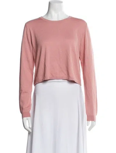 Pre-owned Sablyn Scoop Neck Sweater In Pink
