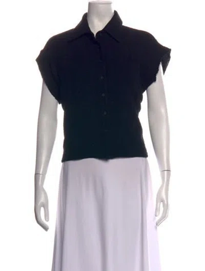Pre-owned Sablyn Short Sleeve Top W/ Tags In Black