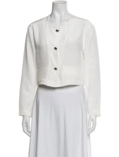 Pre-owned Sablyn Silk Jacket In Neutrals