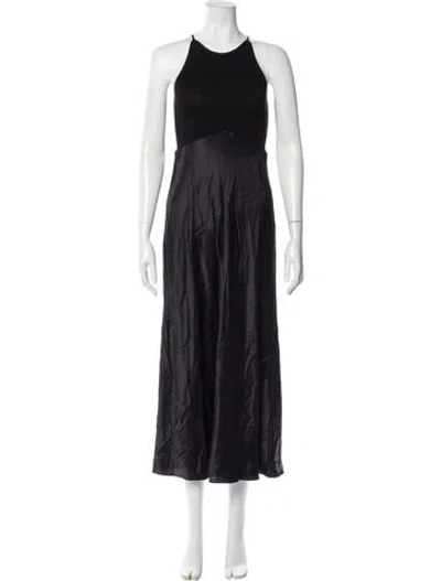 Pre-owned Sablyn Silk Long Dress In Black