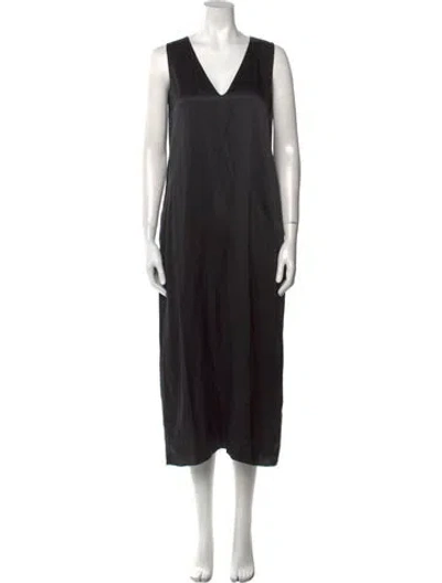 Pre-owned Sablyn Silk Long Dress In Black
