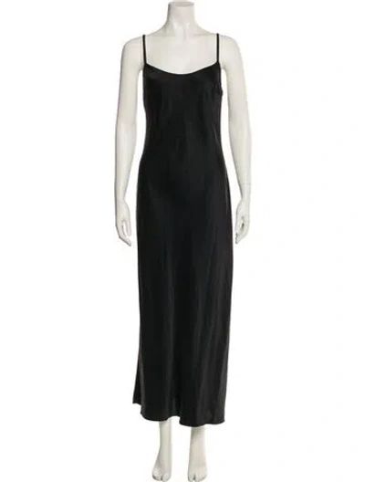 Pre-owned Sablyn Silk Long Dress In Black