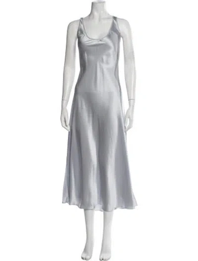 Pre-owned Sablyn Silk Long Dress In Neutrals