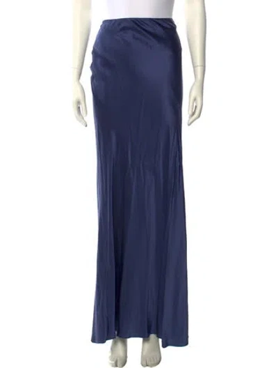 Pre-owned Sablyn Silk Long Skirt In Blue